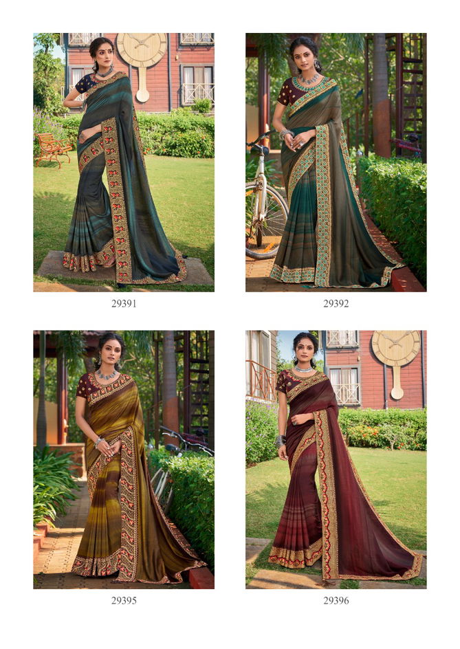 VALLABI PRINTS GANISKA Latest Fancy Designer Heavy Festive Wear Vichitra Silk Printed Saree Collection